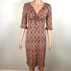 579 women's juniors petites dress silky stretch size small